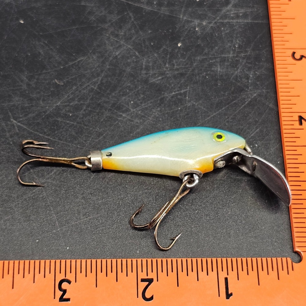 Vintage Rebel Lures Deep Runner Minnow DRM Adjustable Metal Lip Fishing Lure